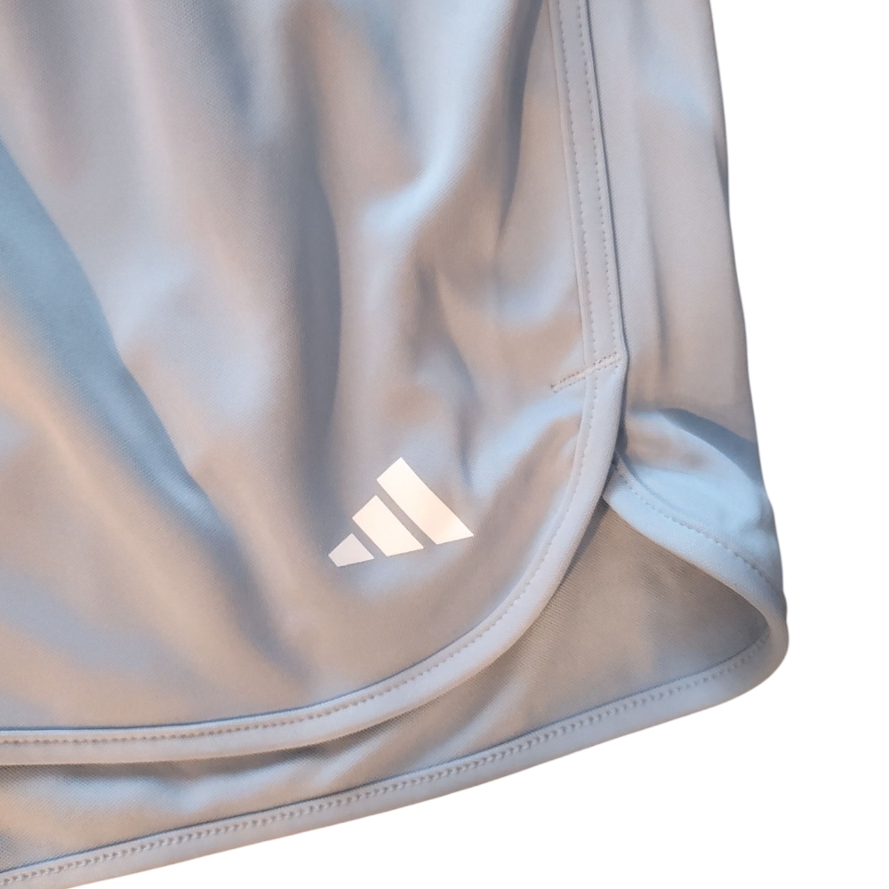 Adidas Pacer Shorts Regular Fit 3" Inseam Light Blue NWT - Picture 6 of 13
